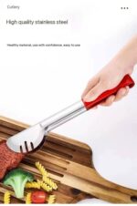 STAINLESS STEEL MULTI-USE SAFETY FORKLIKE KITCHEN TONGS