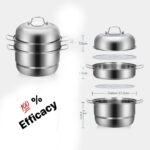 STAINLESS STEEL MULTILAYER THICK STEAMER UNIVERSAL COOKING POT - Image 5