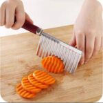 STAINLESS STEEL WAVY FRENCH FRY MAKER / CRINKLE CUTTER / VEGETABLE CHOPPER - Image 4