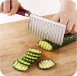 STAINLESS STEEL WAVY FRENCH FRY MAKER / CRINKLE CUTTER / VEGETABLE CHOPPER - Image 5