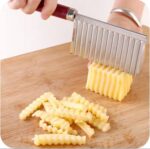 STAINLESS STEEL WAVY FRENCH FRY MAKER / CRINKLE CUTTER / VEGETABLE CHOPPER - Image 3