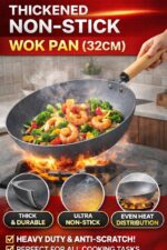 THICKENED NON-STICK WOK FRY PAN (32CM)