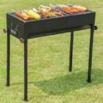 THICKENED LARGE-CAPACITY MULTIPURPOSE INDOOR/OUTDOOR DOUBLE-SIDED RECTANGULAR BARBECUE CHARCOAL GRILL