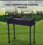 THICKENED LARGE-CAPACITY MULTIPURPOSE INDOOR/OUTDOOR DOUBLE-SIDED RECTANGULAR BARBECUE CHARCOAL GRILL - Image 3