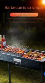 THICKENED LARGE-CAPACITY MULTIPURPOSE INDOOR/OUTDOOR DOUBLE-SIDED RECTANGULAR BARBECUE CHARCOAL GRILL - Image 2