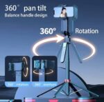 Q185 BRACKET INTEGRATED HANDHELD GIMBAL ANTI-SHAKE SMART AI GIMBAL SELFIE STICK 1.8M TRIPOD - Image 4