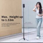 150CM STURDY ALUMINUM ALLOY STAND WIRELESS EXTENDABLE PHONE SELFIE STICK TRIPOD - Image 3