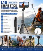 L16 FOLDABLE MULTIFUNCTIONAL WIRELESS SELFIE STICK & TRIPOD STAND