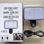 CLIP-ON LED CUBE LIGHT FOR SELFIE / LIVE PHONE / LAPTOP & TABLET MEETING
