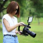 U/C-SHAPED UNIVERSAL PROFESSIONAL CAMERA/MOBILE PHONE STABILIZER WITH HOT-SHOE MOUNT FILL LIGHT - Image 2