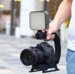 U/C-SHAPED UNIVERSAL PROFESSIONAL CAMERA/MOBILE PHONE STABILIZER WITH HOT-SHOE MOUNT FILL LIGHT - Image 4