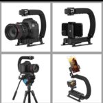 U/C-SHAPED UNIVERSAL PROFESSIONAL CAMERA/MOBILE PHONE STABILIZER WITH HOT-SHOE MOUNT FILL LIGHT - Image 7