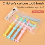 CARTOON CHILDREN TOOTHBRUSH WITH EXTRA SOFT BRISTLES FOR DEEP CLEANING (AGES 0–3 YEARS)