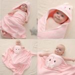 CUTE CARTOON ULTRA-SOFT FLEECE HOODED BABY/KIDDIES TOWEL & NEWBORN COVER-UP FLANNEL (0–3 YEARS) - Image 3
