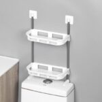2-LAYER OVER-THE-TOILET BATHROOM STORAGE ORGANIZER SHELF - Image 2
