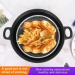 NON-STICK STIR / FRY PAN WITH GLASS LID & SIEVE - Image 3