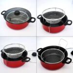 NON-STICK STIR / FRY PAN WITH GLASS LID & SIEVE - Image 4