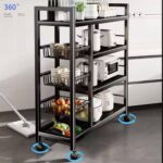 DUAL-STRUCTURE 4 LAYERS MULTIPURPOSE STEEL STORAGE SHELF / ORGANIZER RACK - Image 6