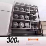 DUAL-STRUCTURE 4 LAYERS MULTIPURPOSE STEEL STORAGE SHELF / ORGANIZER RACK - Image 4