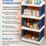 4-LAYER MULTIPURPOSE THICKENED PLASTIC STORAGE SHELF / RACK