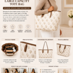 ZHUOMICKEY QUALITY LARGE CAPACITY TOTE BAG