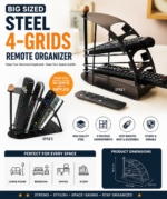 4-GRID QUALITY STEEL REMOTE ORGANIZER