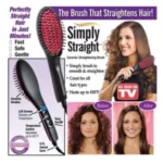 SIMPLY STRAIGHT ELECTRIC CERAMIC HAIR STRAIGHTENING BRUSH