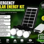 EMERGENCY SOLAR ENERGY KIT WITH 3PCS LED BULBS & POWER BANK