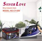 SILVER LOVE 2200W ADVANCED TECH CERAMIC SOLEPLATE STEAM IRON (CY-658)