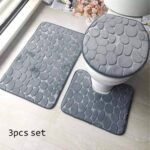3PCS NON-SLIP MOISTURE-PROOF TOILET FOOT MAT SET - Image 2