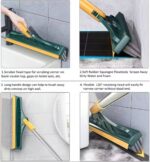 2-IN-1 LONG-HANDLE MULTIFUNCTIONAL SCRUBBING SCRAPING CLEANING BRUSH / BROOM - Image 3