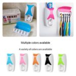 DUAL-COLOURED TOOTHPASTE DISPENSER & TOOTHBRUSH HOLDER