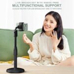 360° ROTATIONAL ADJUSTABLE CIRCLE-BOTTOM PHONE HOLDER & STAND
