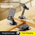 360° ROTATIONAL FOLDABLE METAL PHONE/TABLET HOLDER - Image 3