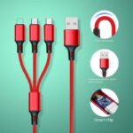 3-IN-1 SUPER FAST CHARGING & DATA CABLE (iPHONE, TYPE-C & MICRO USB) - Image 2