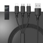 3-IN-1 SUPER FAST CHARGING & DATA CABLE (iPHONE, TYPE-C & MICRO USB) - Image 5