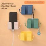 DRILL-LESS PHONE HOLDER & REMOTE ORGANIZER