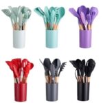 12PCS SILICONE NON-STICK COOKING SPOON SET