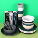 42PCS HEALTHY ECO-FRIENDLY THICKENED PLASTIC DINNERWARE & SERVING SET - Image 2