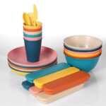 42PCS HEALTHY ECO-FRIENDLY THICKENED PLASTIC DINNERWARE & SERVING SET - Image 4