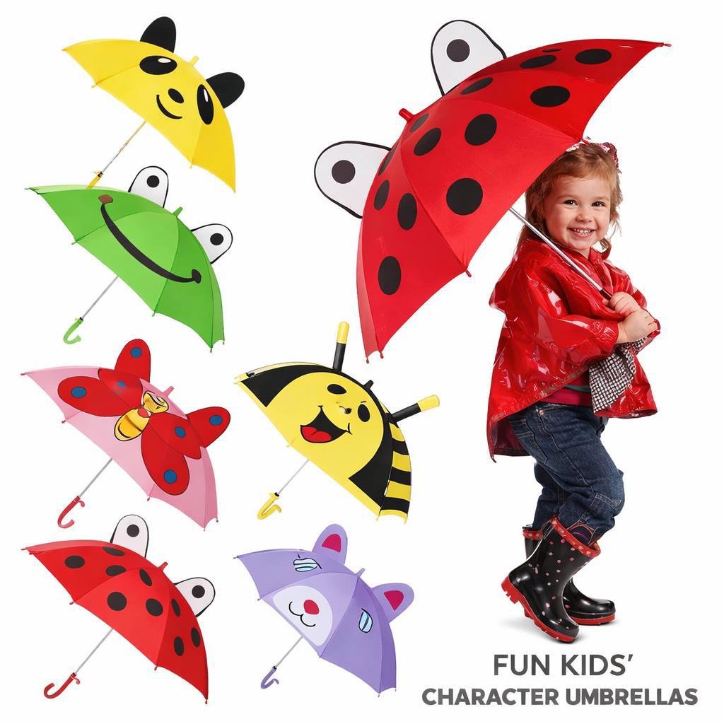 img_8131 FUN KIDS CHARACTER UMBRELLA - Image 1