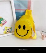 SMILEY PRINT FASHIONABLE UNISEX KIDS’ CROSSBODY BAG - Image 3