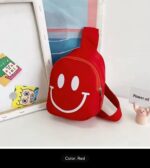 SMILEY PRINT FASHIONABLE UNISEX KIDS’ CROSSBODY BAG - Image 4