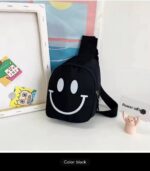 SMILEY PRINT FASHIONABLE UNISEX KIDS’ CROSSBODY BAG - Image 5