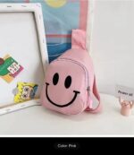 SMILEY PRINT FASHIONABLE UNISEX KIDS’ CROSSBODY BAG - Image 9